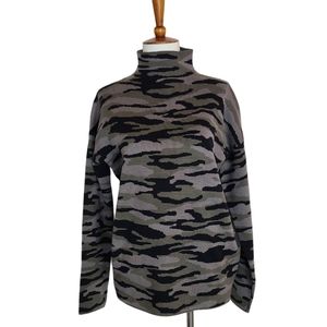 Tahari Army Turtle Neck Sweater
